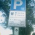 Parking signs in Rome, Italy