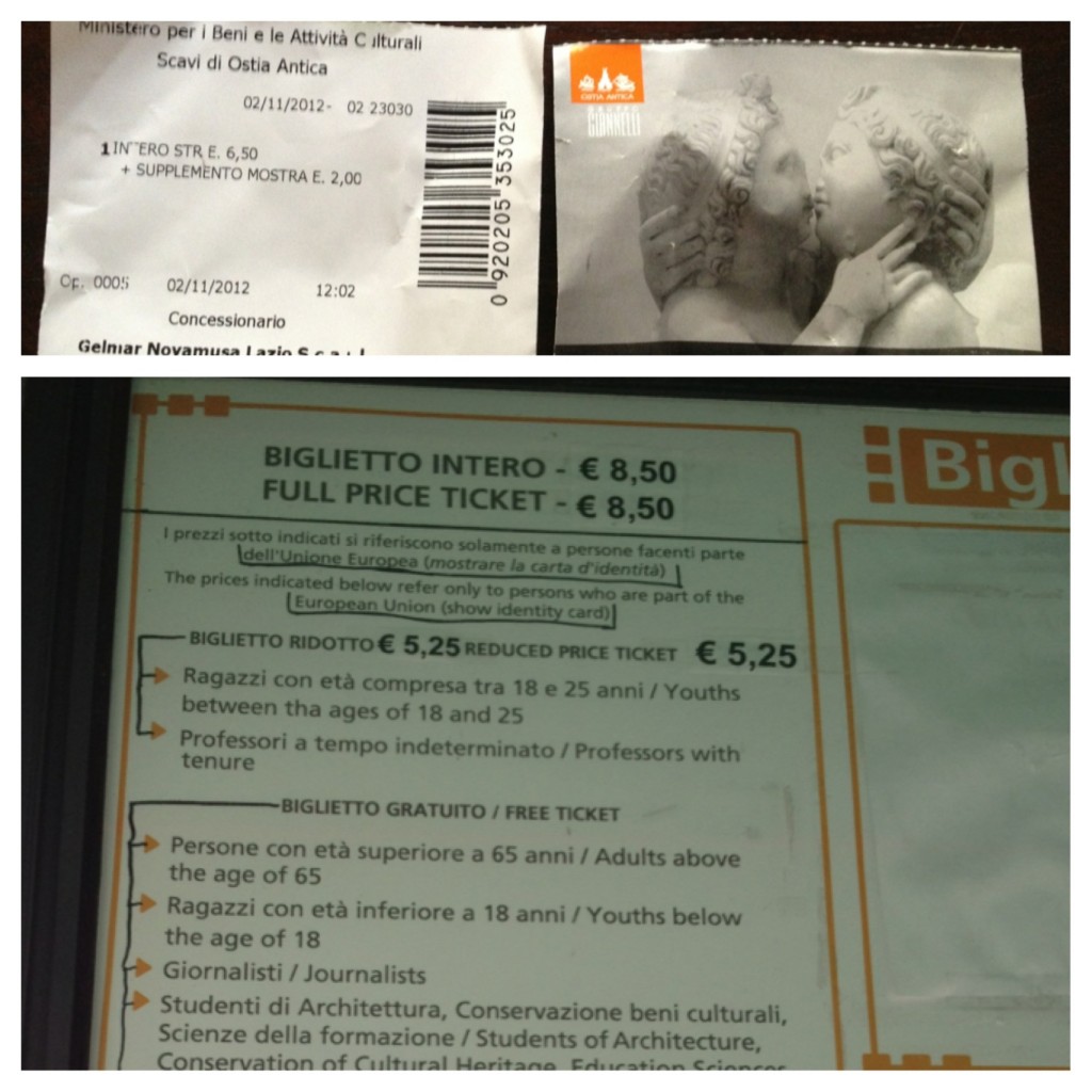 ostia_antica_ticket Ostia Antica - Cost of Ticket