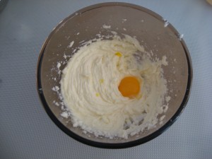 Italian recipe - Caprese Step 2: Add eggyolks one at a time