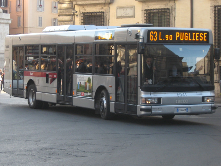 On a bus in Rome…