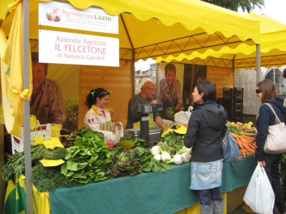 A market near Circo Massimo in Rome, Italy