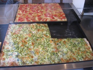 Pizza al taglio - Zucchine toppings