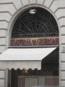 Rome Restaurants - L'osteria di Cicerone