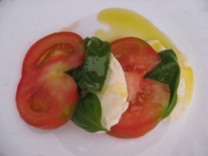Caprese Salad - Mozzarella, Tomatoes and Basil