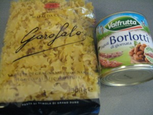 Ingredients for Pasta e Fagioli
