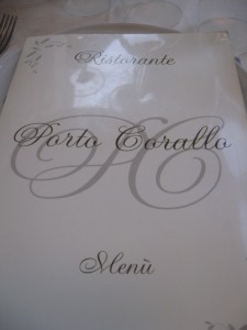 Good Restaurant In Rome - Porto Corallo Menu