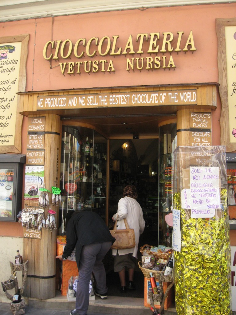 Umbria Towns - Norcia Chocolate Shop