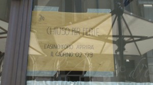 Restaurants in Rome closed August - L'Asino d'Oro
