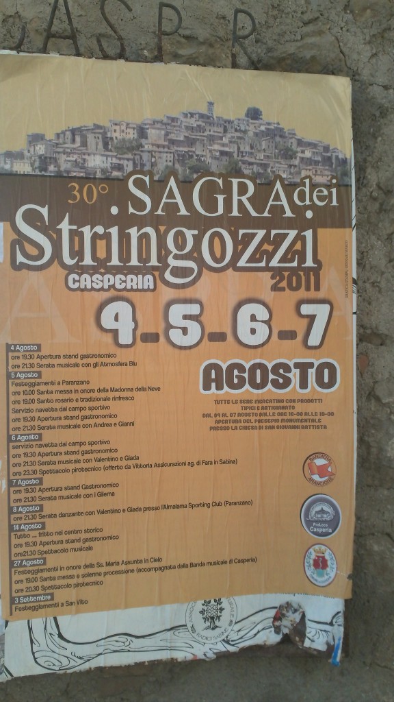 Sagra Flyers in Casperia