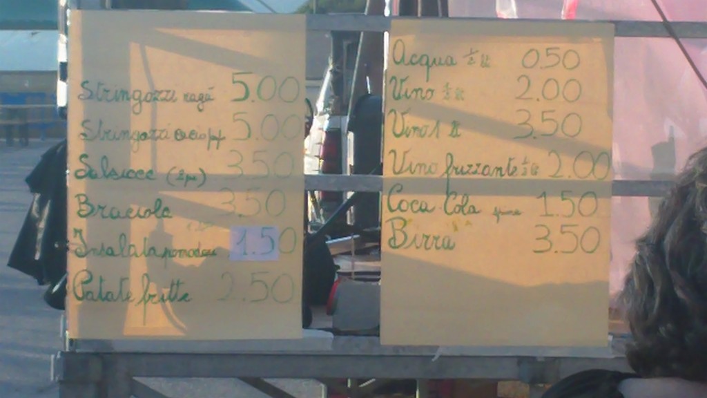 Sagra dei Stringozzi - Menu