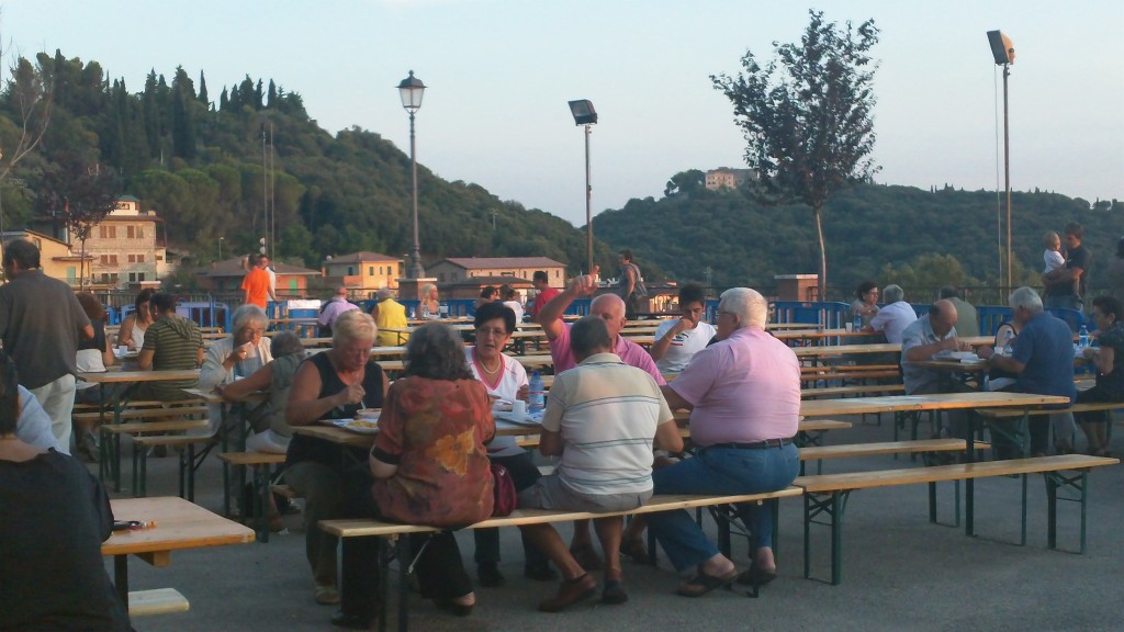 Dining outdoors in Casperia - Sagra dei Stringozzi