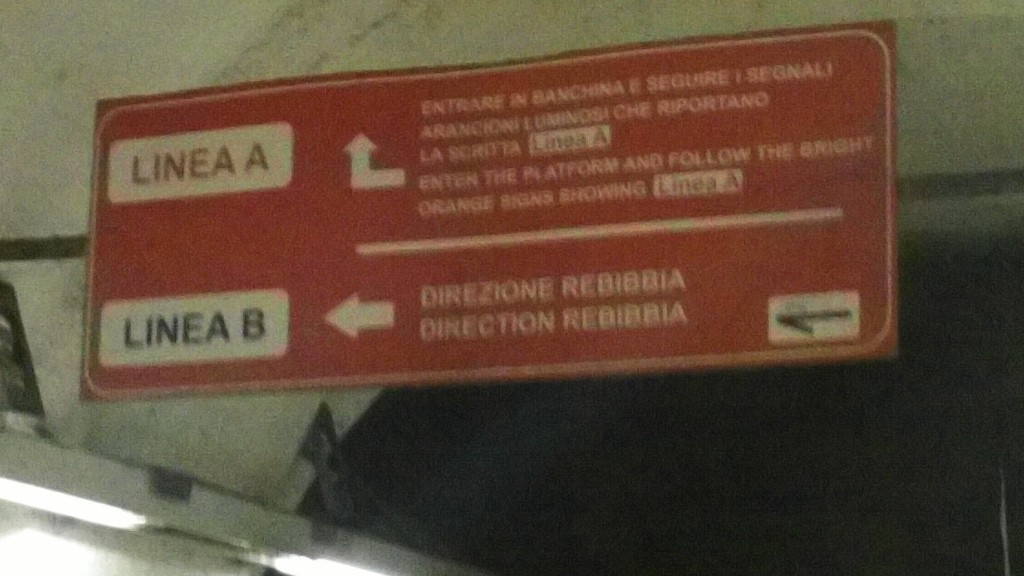 Rome Public Transport: Termini Station to Linea B