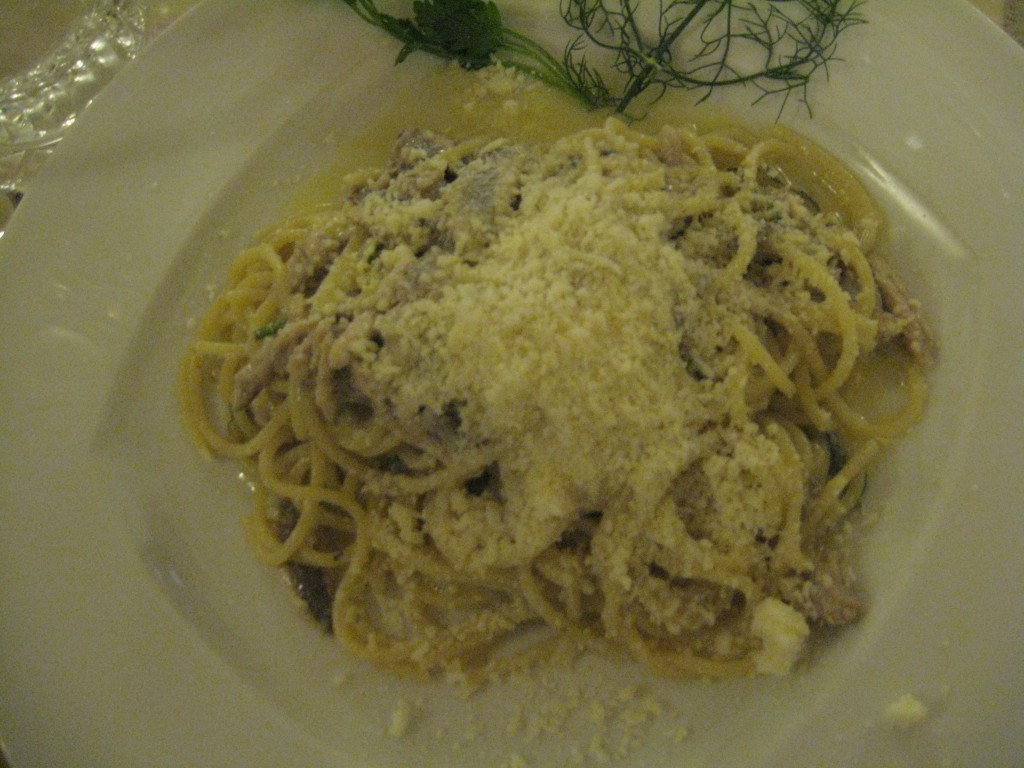 Restaurant in Rome - L'Antico Porto - Spaghetti con Alici