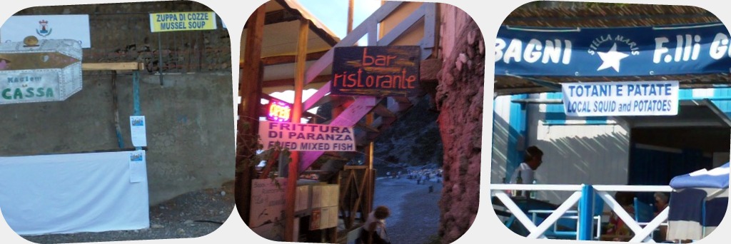 Festa del Pesce in Positano: Different Food Stalls