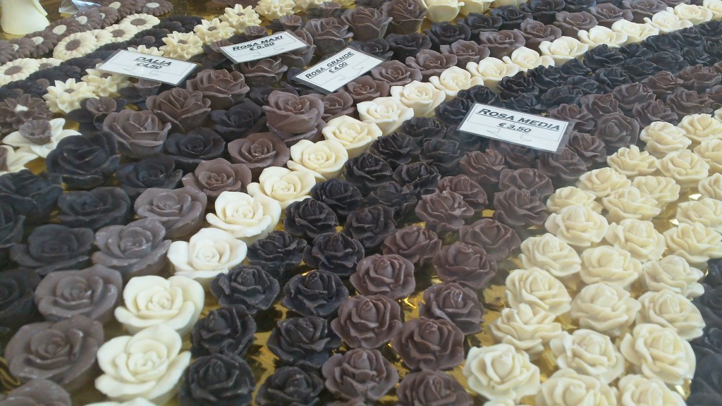 Chococalate Fair in Trastevere, Rome: Beautiful display