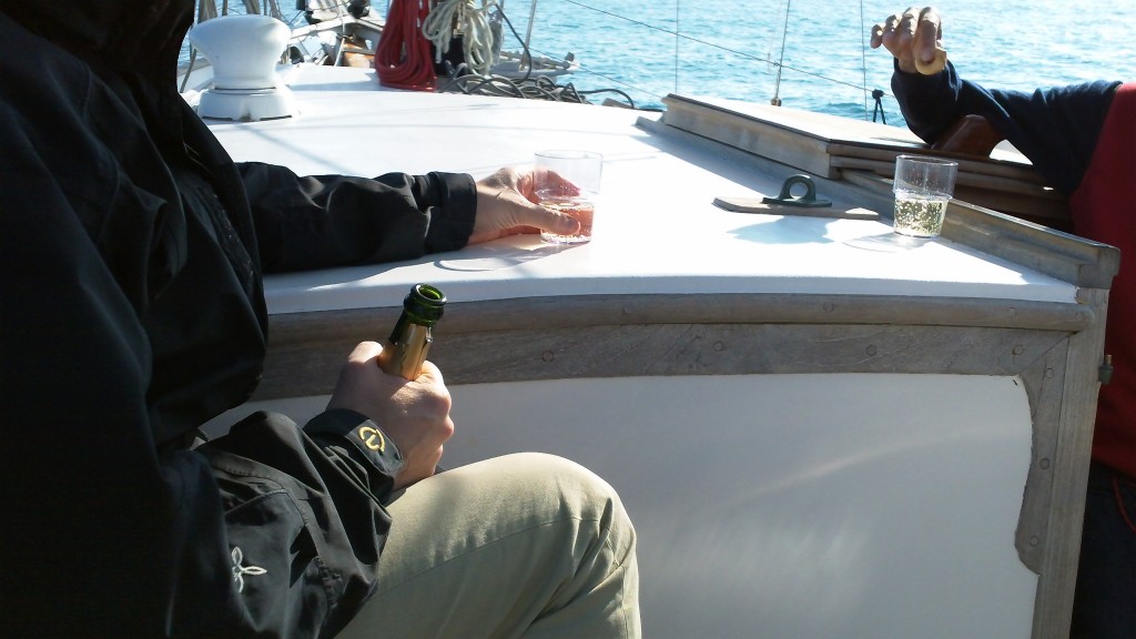 Living in Rome: Sailing - Breaking out the Champagne