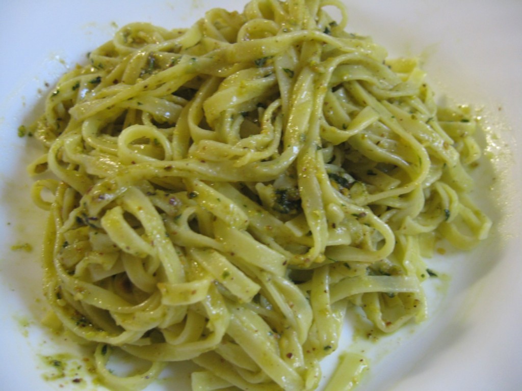 Pistachio Pesto with Pasta