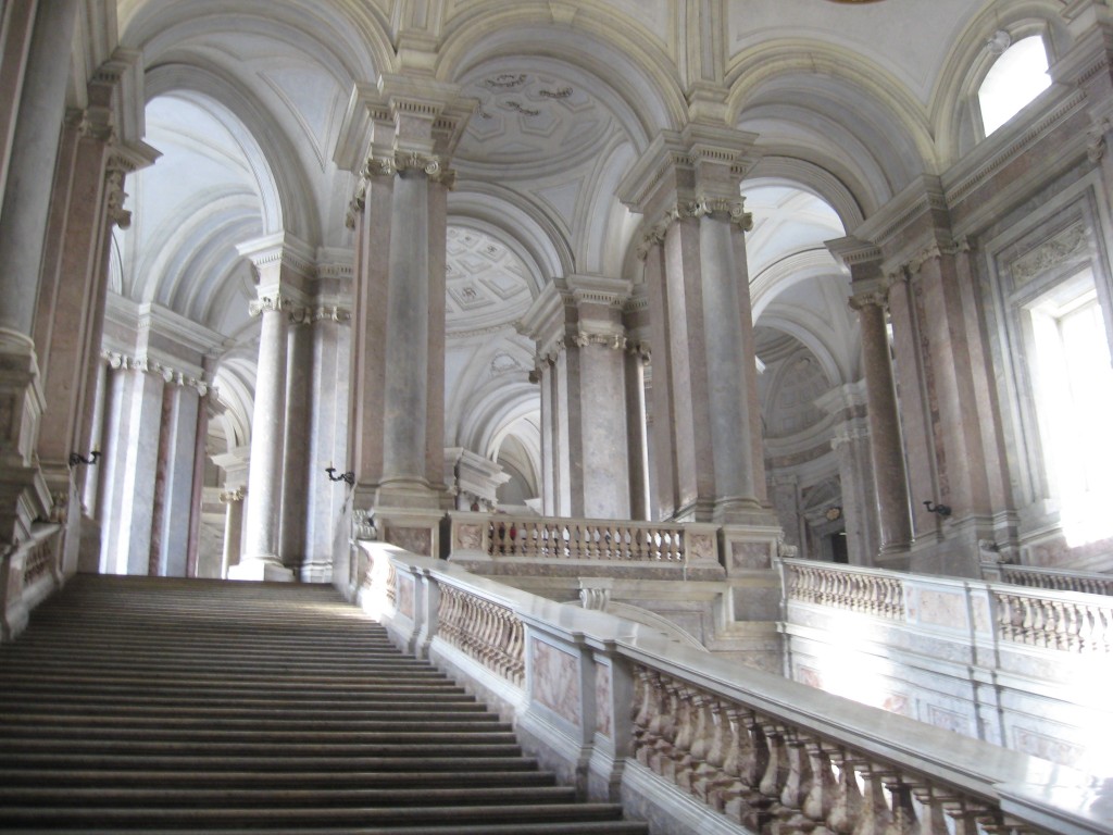 Palace of Caserta: Parallel Stairways