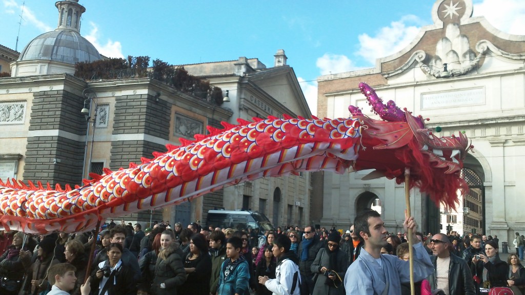 Chinese New Year in Rome, Italy 2012: Dragon
