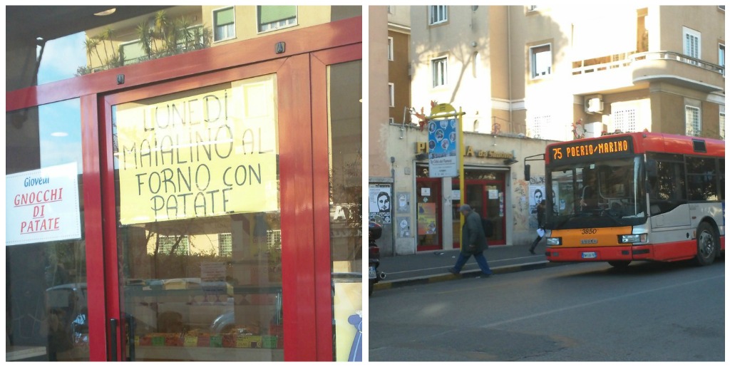 Pizza in Rome: Pizzeria da Simone - Next to the bus stop