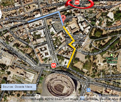 Attraction in Rome: St. Peter in Chains - Map