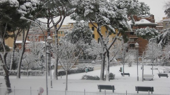 Snow in Rome 2012