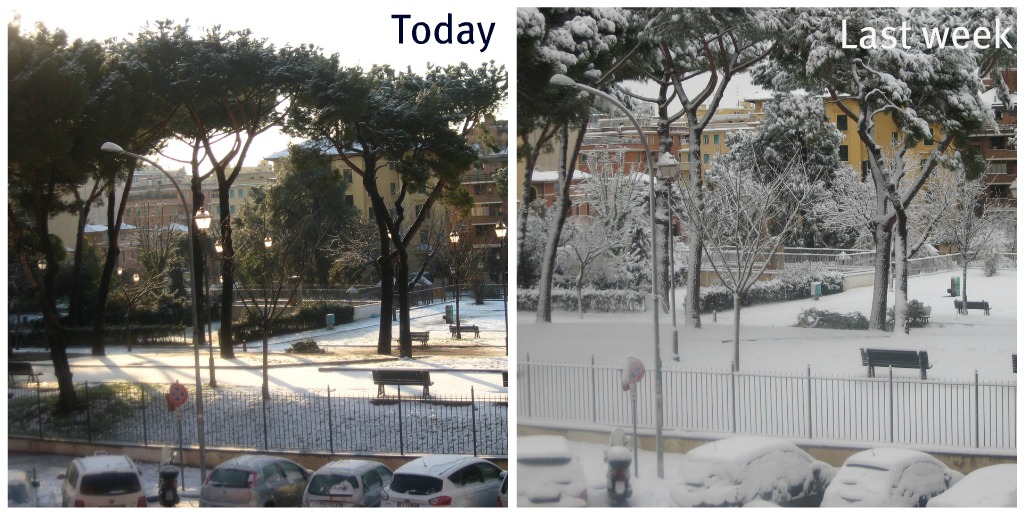 More Snow in Rome: Not really