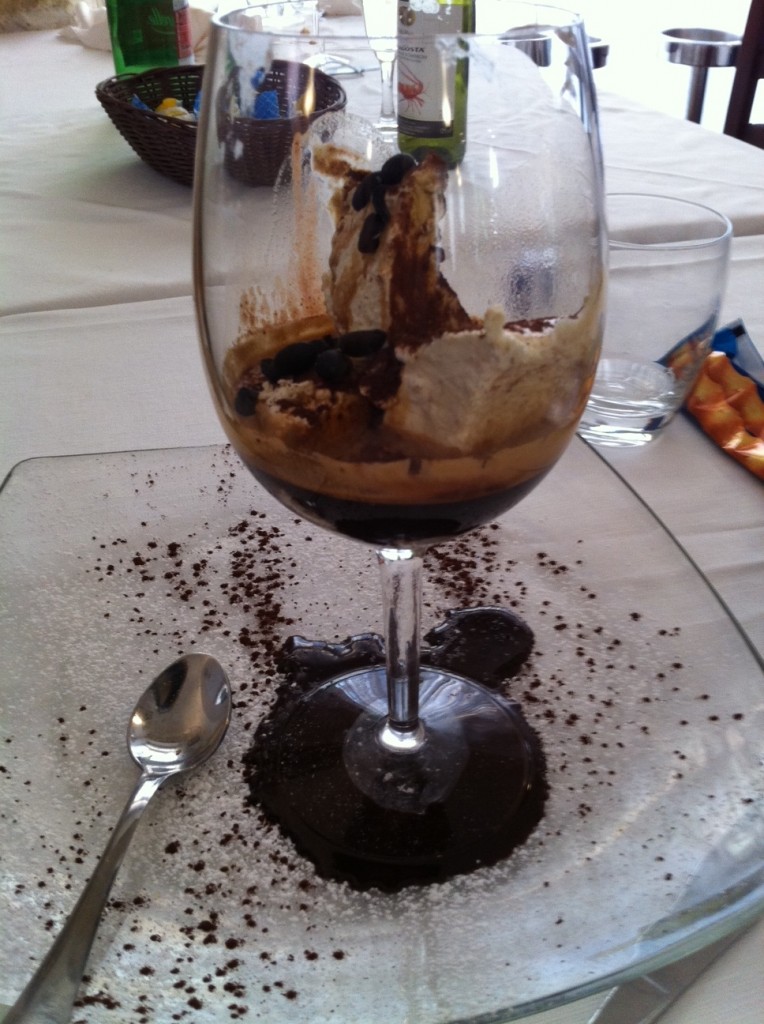 Lunch at Porto Corallo: Affogato