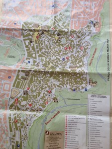 Matera, Italy - Map of the Sassi