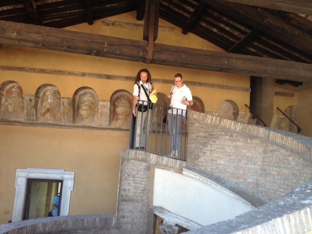 Vatican Sistine Chapel Tour - Guide describing Bramante Staircase