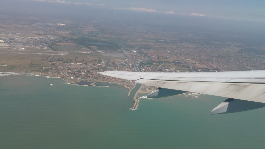 Getting to Rome - View of Fiumicino