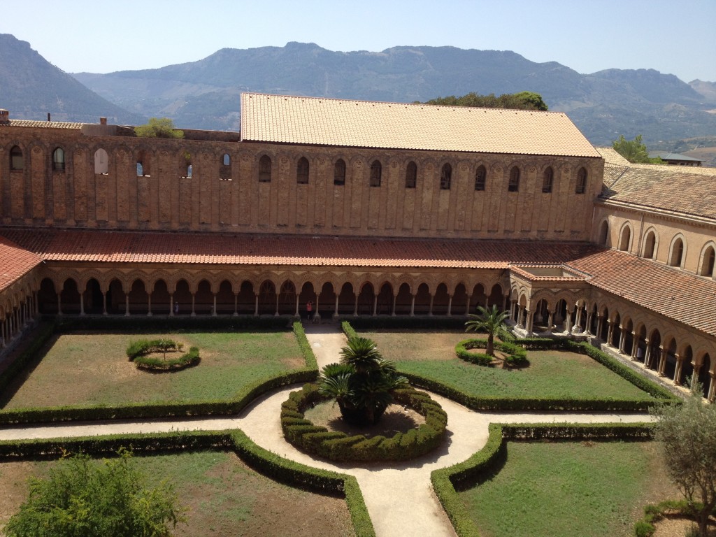 Monreale Sicily - View of Cloister