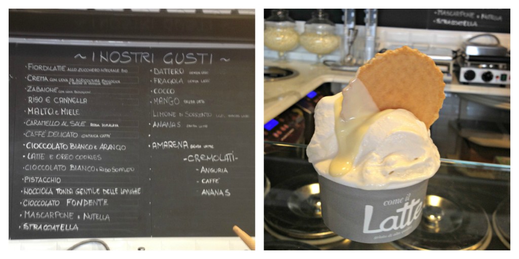 Places to Eat in Rome, Italy - Come il Latte - Gelato