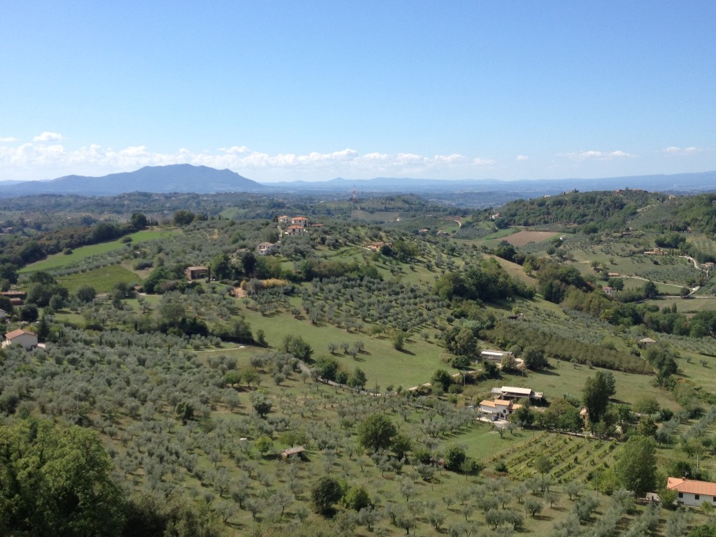 Casperia - Sagra del Tartufo - View of the Lazio Countryside