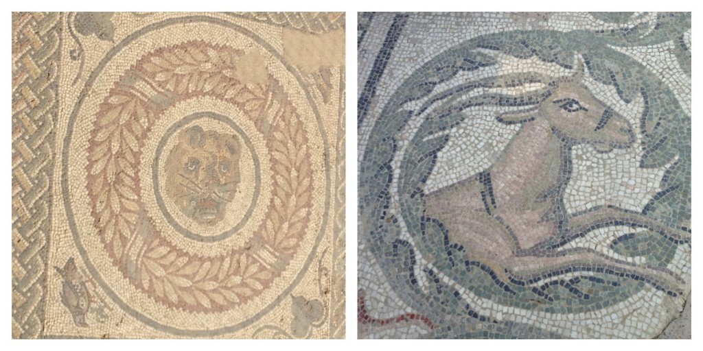 Traveling Sicily - Piazza Armerina - Details of mosaic