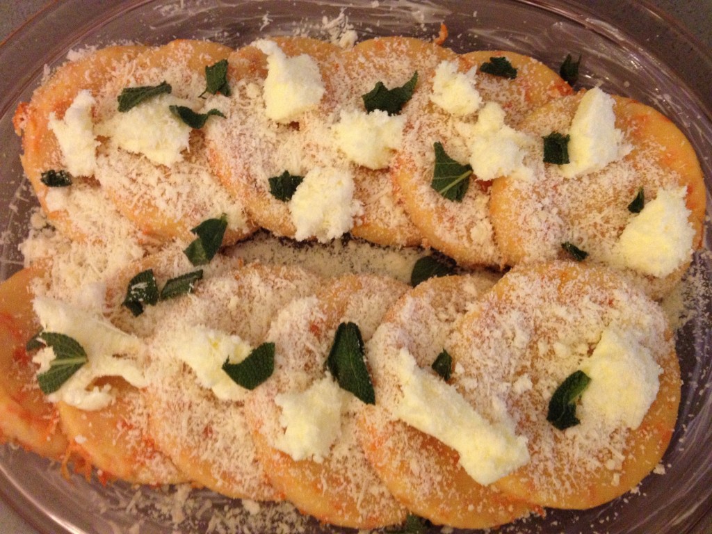 Easy Italian recipe: Gnocchi alla romana - ready to be baked
