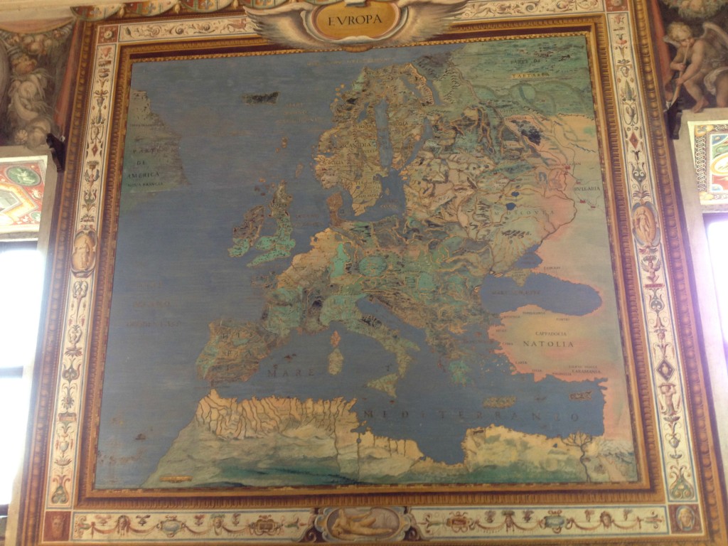 Hidden gems in Lazio - Palazzo Farnese in Caprarola - Map of Europe