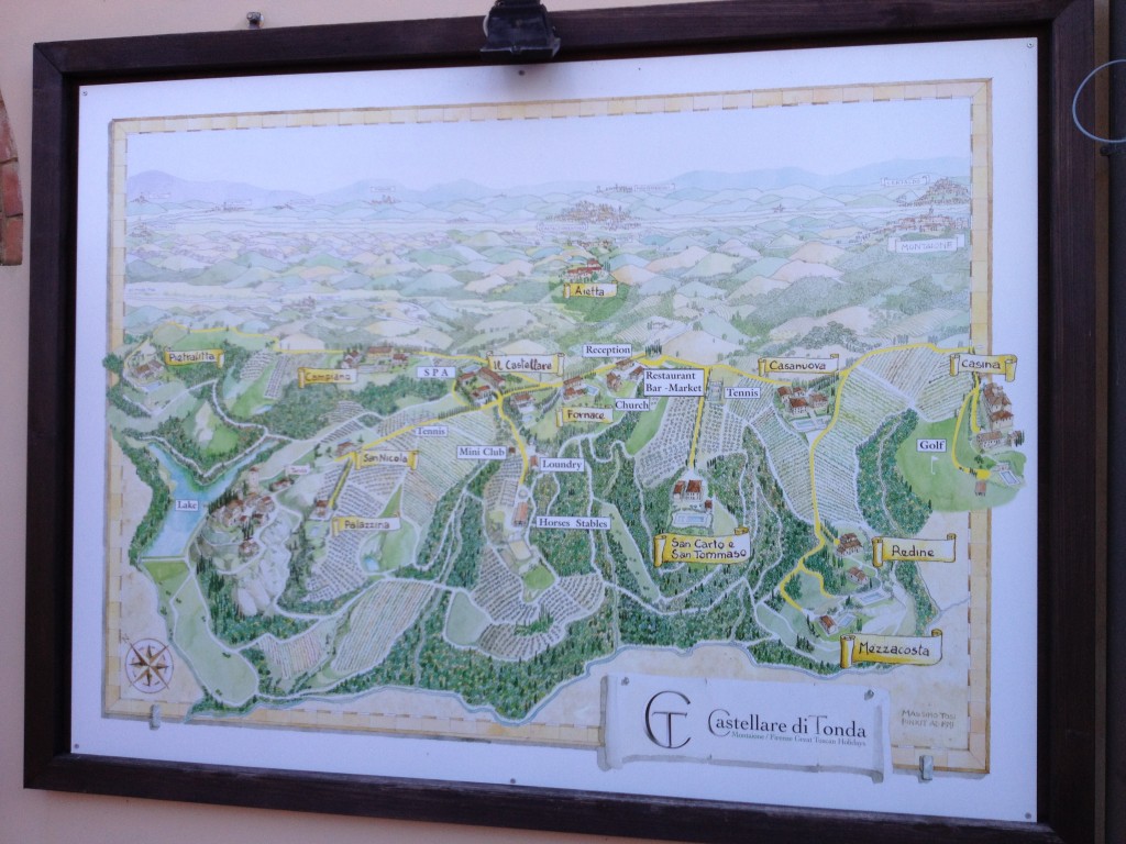 Map of Castellare di Tondo in Tuscany