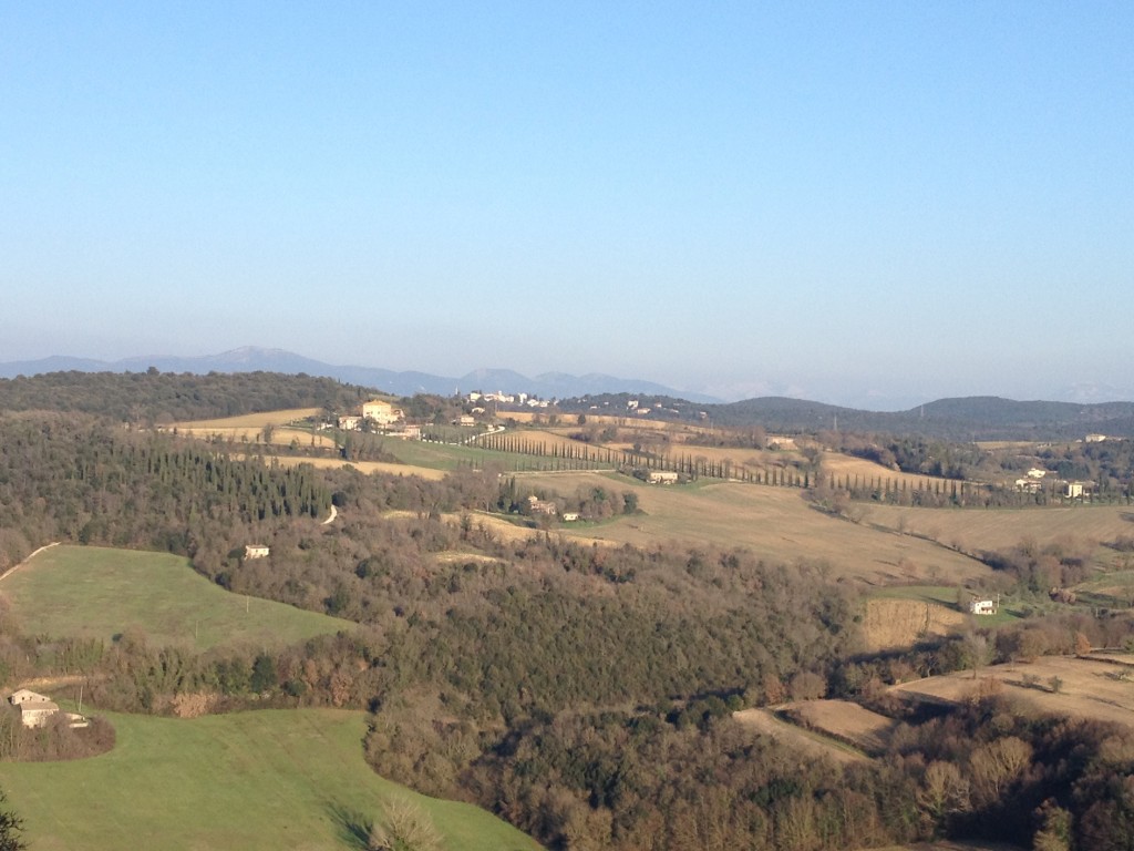 Stunning panoramic views from Amelia, Umbria