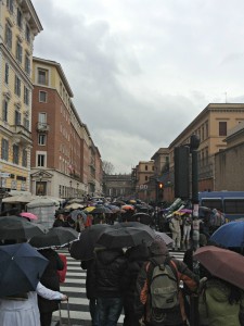 Crowds going to Vatican - Papal Conclave at the Vatican
