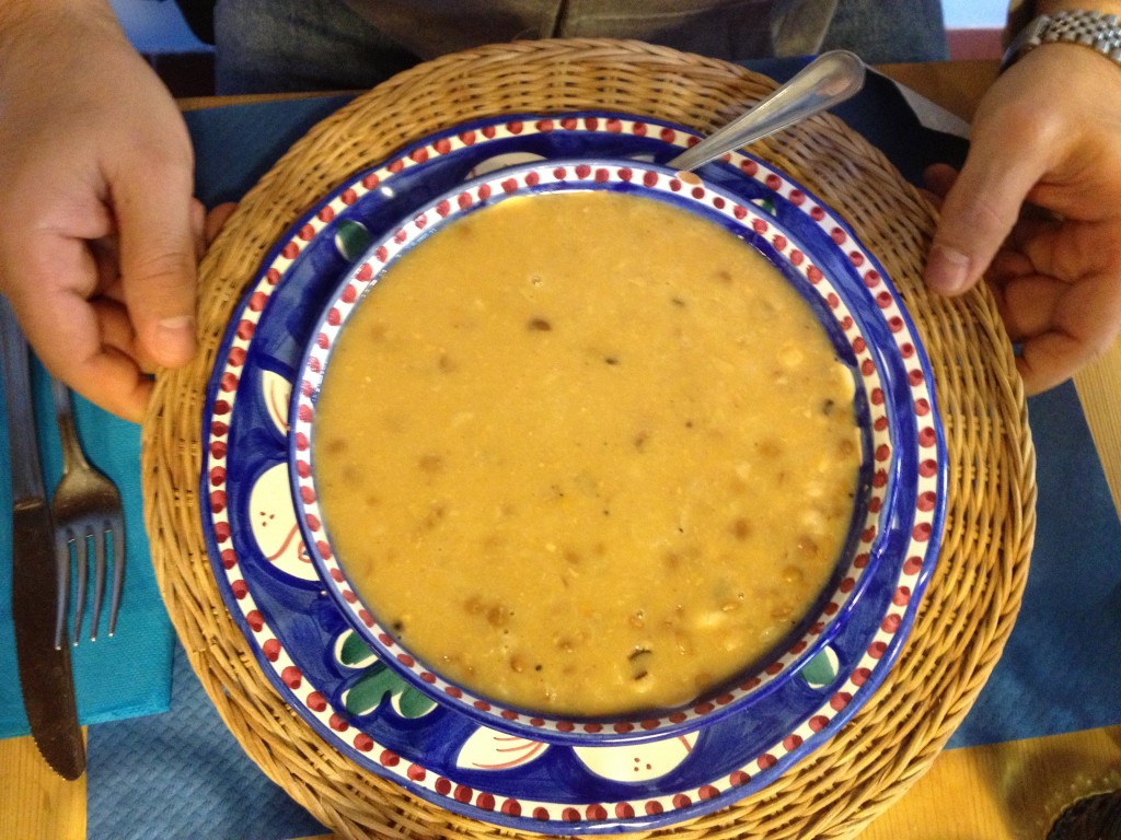 Civita di Bagnoregio - Lunch - Zuppa di Farro