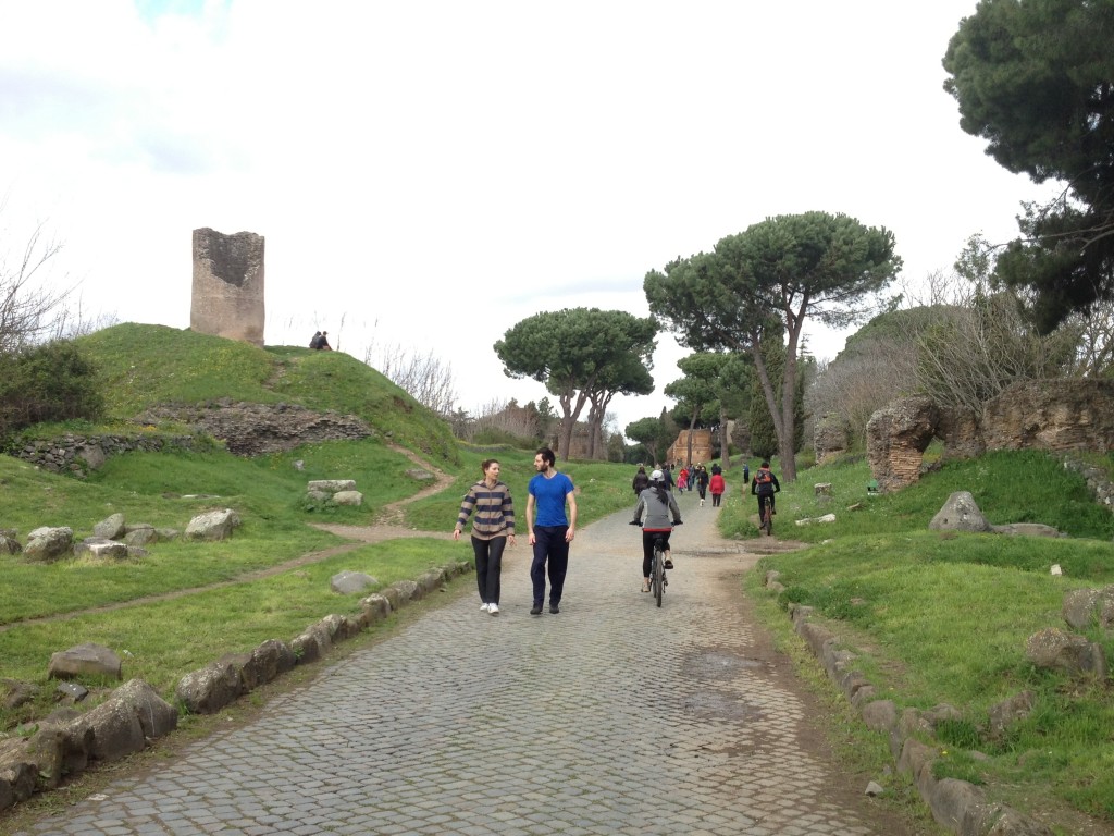 Appian Way in Rome - Walking or biking is possible