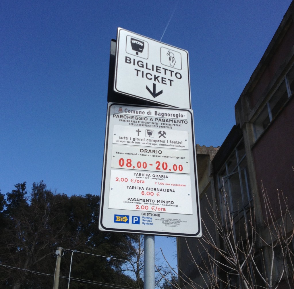 Civita di Bagnoregio - Parking fees
