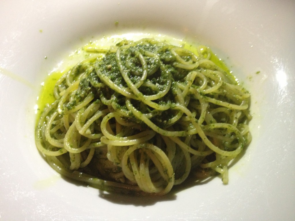 Pesto dish from Cinque Terre, Italy