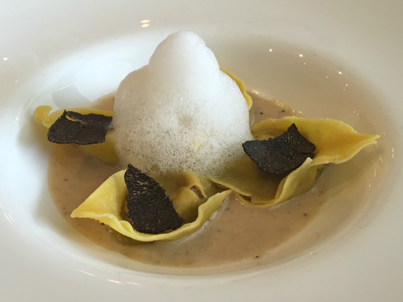 Cappellacci pasta filled with truffles and porcini at L'Uliveto restaurant at Rome Cavalieri | BrowsingRome.com