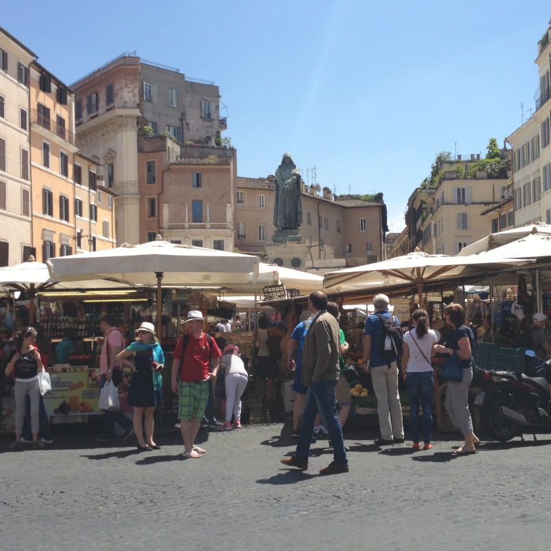 Campo de' Fiori | 15 Must-Visit Places on Your First Trip to Rome | BrowsingRome.com