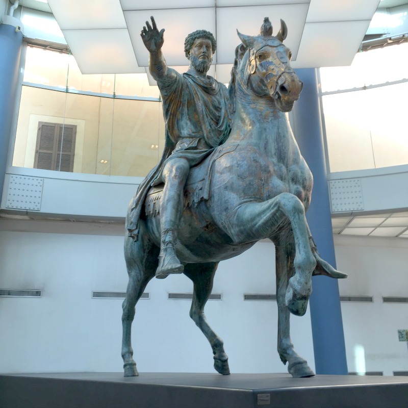 Statue of Marcus Aurelius in the Capitoline Museums | | 15 Must-Visit Places on Your First Visit to Rome | BrowsingRome.com