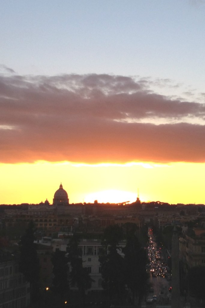 Sunset from Pincio Terrace | 15 Must-Visit Places on Your First Trip to Rome | BrowsingRome.com
