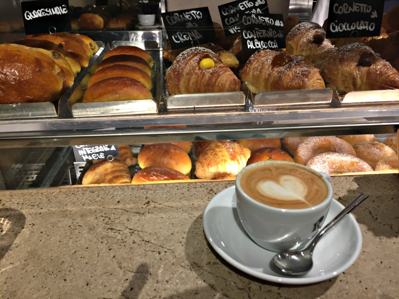 Cappuccino at Roscioli Caffe | Sunday Food Tour in Rome | BrowsingRome.com